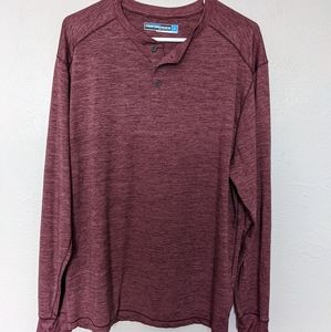 Roundtree & Yorke Burgundy Red Performance Long Sleeve (Large) - Like New